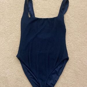 Show Me Your MuMu Navy One Piece Swimsuit